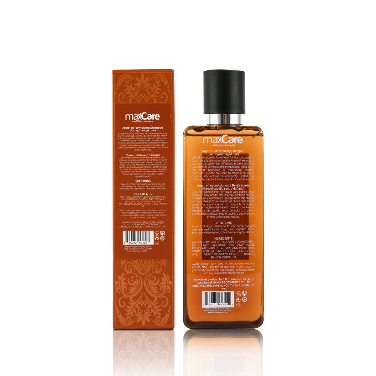 MaxCare Moroccan Organic Argan Oil Shampoo SLS Sulfate Free 300ml