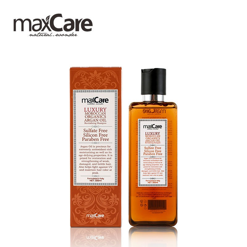 MaxCare Moroccan Organic Argan Oil Shampoo SLS Sulfate Free 300ml